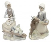 (2) LLADRO PORCELAIN FIGURES,