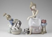 2 LLADRO PORCELAIN FIGURINES B
