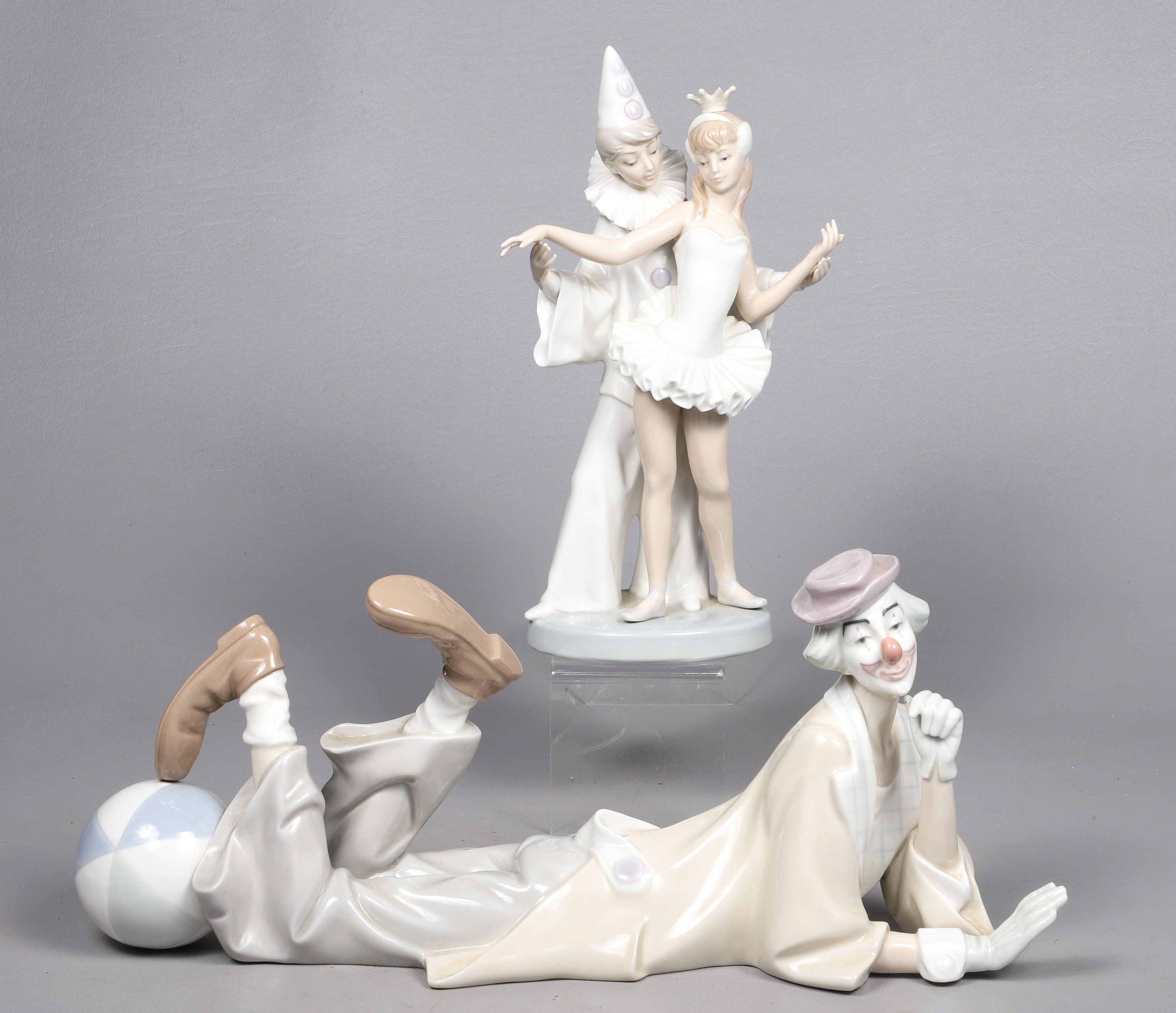 (2) Lladro porcelain figurines, c/o