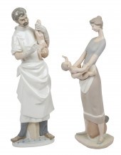 (2) Lladro porcelain figurines