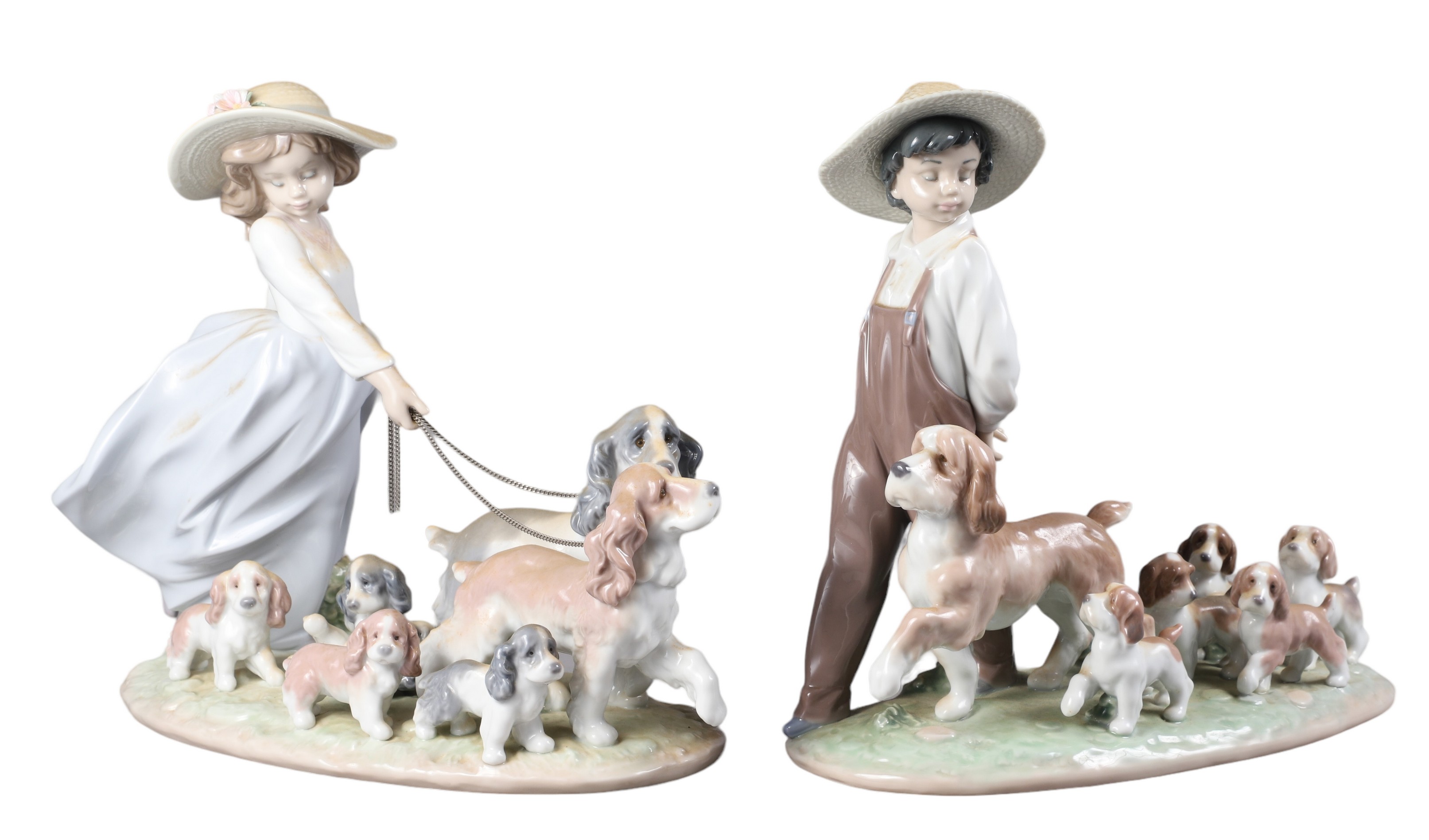 (2) Lladro porcelain Privilege