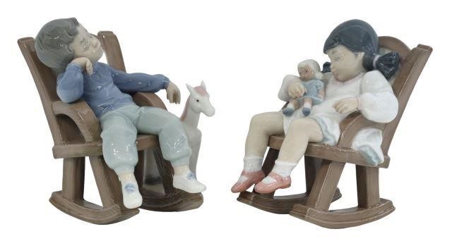 (2) LLADRO PORCELAIN ROCKING