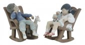 (2) LLADRO PORCELAIN ROCKING K