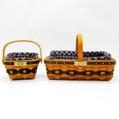 2 LONGABERGER HEIRLOOM MINI BA