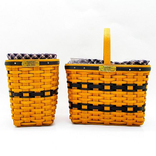 2 LONGABERGER MINI BASKETS, BREAD +