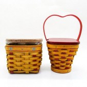 2 LONGABERGER MINI BASKETS, SW