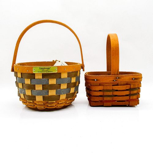 2 LONGABERGER SMALL BASKETS,