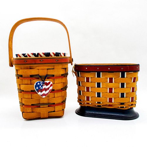 2 LONGABERGER SMALL BASKETS,