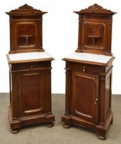 (2) LOUIS PHILIPPE BEDSIDE CAB
