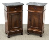(2) LOUIS PHILIPPE BEDSIDE CAB