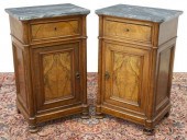 (2) LOUIS PHILIPPE MARBLE-TOP