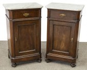 (2) LOUIS PHILIPPE MARBLE-TOP