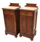 (2) LOUIS PHILIPPE MARBLE-TOP