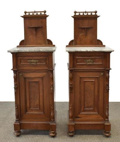 (2) LOUIS PHILIPPE PERIOD WALNUT