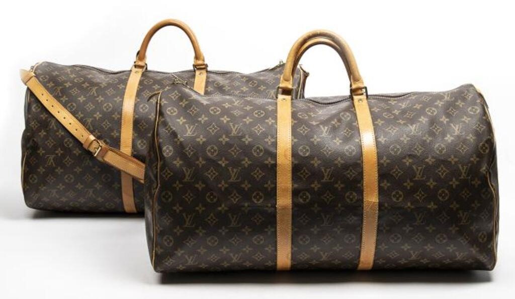 (2) LOUIS VUITTON 'KEEPALL'