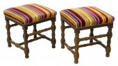 (2) LOUIS XIV STYLE TRI COLORE