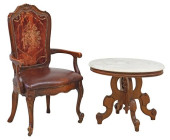 (2) LOUIS XV STYLE ARMCHAIR &A