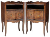 (2) LOUIS XV STYLE BANDED MATC