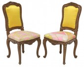 (2) LOUIS XV STYLE CHAIRS EMIL
