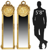 (2) LOUIS XV STYLE GILT ALLEGO