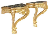 (2) LOUIS XV STYLE GILTWOOD WA