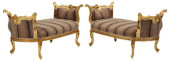 (2) LOUIS XV STYLE GILTWOOD UP