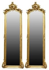 (2) LOUIS XV STYLE GILTWOOD BE