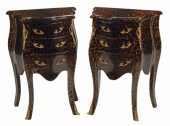 (2) LOUIS XV STYLE LEOPARD PRI