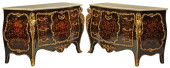 (2) LOUIS XV STYLE MARBLE-TOP