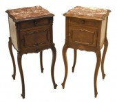(2) LOUIS XV STYLE NIGHTSTANDS