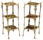 (2) LOUIS XV STYLE ORMOLU &AMP