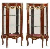 (2) LOUIS XV STYLE ORMOLU-MOUN