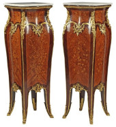 (2) LOUIS XV STYLE ORMOLU-MOUN
