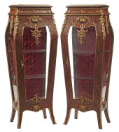 (2) LOUIS XV STYLE ORMOLU-MOUN