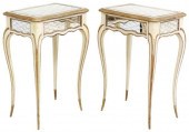 (2) LOUIS XV STYLE PAINTED & M