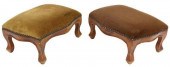 (2) LOUIS XV STYLE UPHOLSTERED