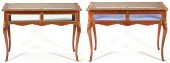 2 LOUIS XV STYLE VITRINE TABLE