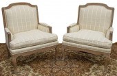 (2) LOUIS XV STYLE WHITEWASHED