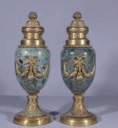 (2) LOUIS XVI STYLE BRONZE MOU