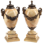 (2) LOUIS XVI STYLE BRONZE-MOU