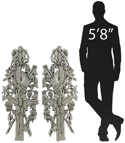 (2) LOUIS XVI STYLE CARVED &AMP;