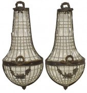 (2) LOUIS XVI STYLE CRYSTAL TW