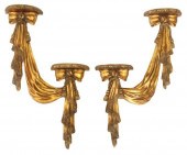 (2) LOUIS XVI STYLE GILT WALL