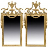 (2) LOUIS XVI STYLE GILT &  BE