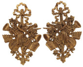 (2) LOUIS XVI STYLE GILT PAINT
