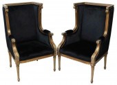 (2) LOUIS XVI STYLE GILTWOOD B