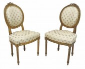 (2) LOUIS XVI STYLE GILTWOOD S