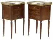 2) LOUIS XVI STYLE MARBLE-TOP