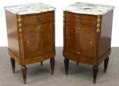 2) LOUIS XVI STYLE MARBLE-TOP