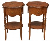 (2) LOUIS XVI STYLE MARQUETRY